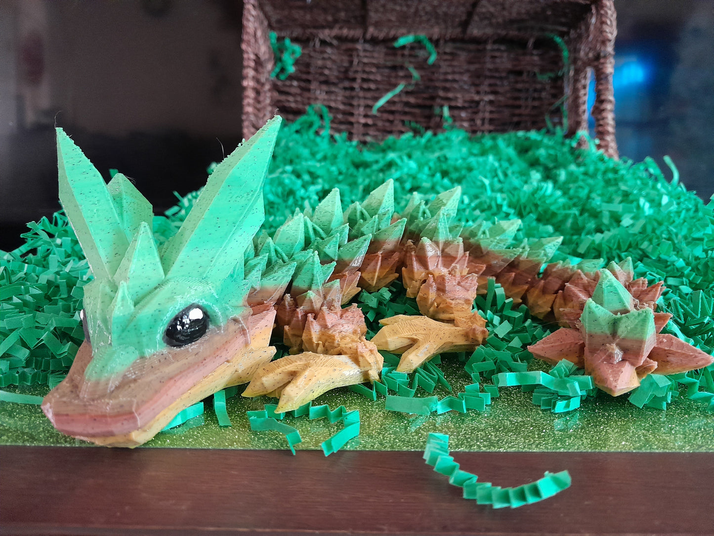 Medium 3D Printed Crystal Dragon