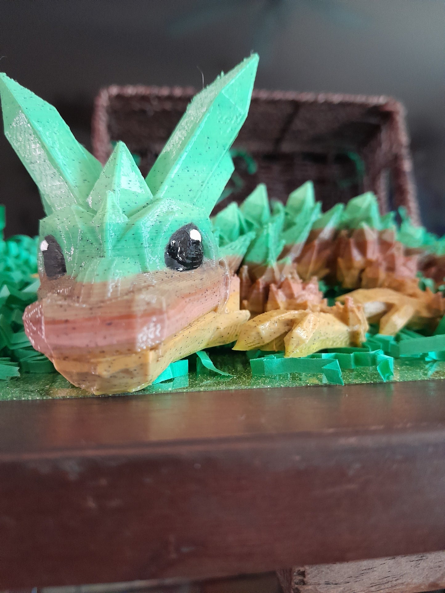 Medium 3D Printed Crystal Dragon
