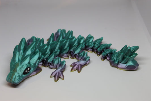Medium 3D Printed Gemstone Dragon